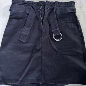 black miniskirt